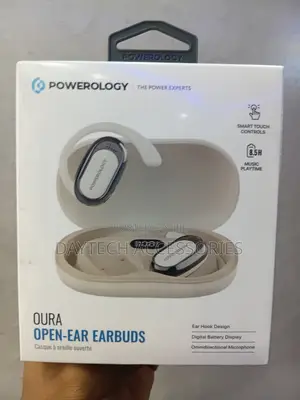 Powerology Oura Open-Ear Bluetooth Headphones V5.4 With Ergonomic Fit