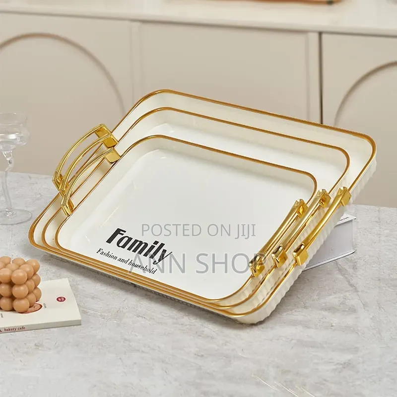 Plastic 3 Pieces Tray