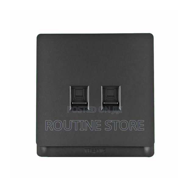 Tronic Ethernet Dual Faceplate Complete With Module