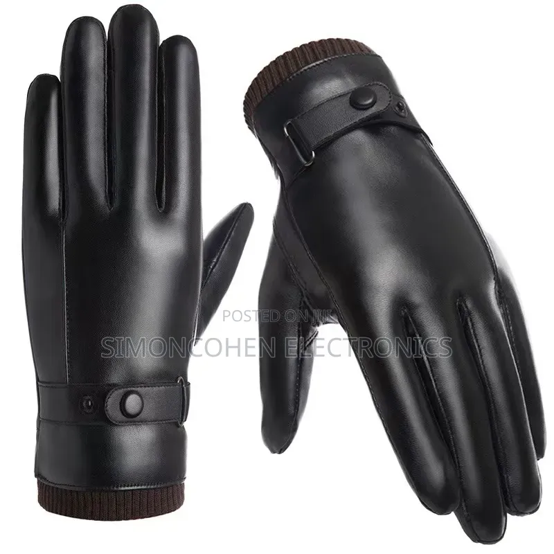 Free Size Warm Thermal Winter Gloves Soft Warm Leather