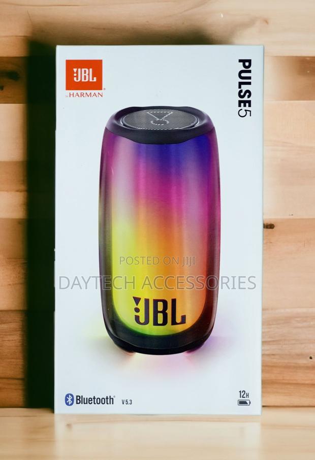 This Is a JBL Pulse 5 Portable Bluetooth Speaker 360-Degree Light Show