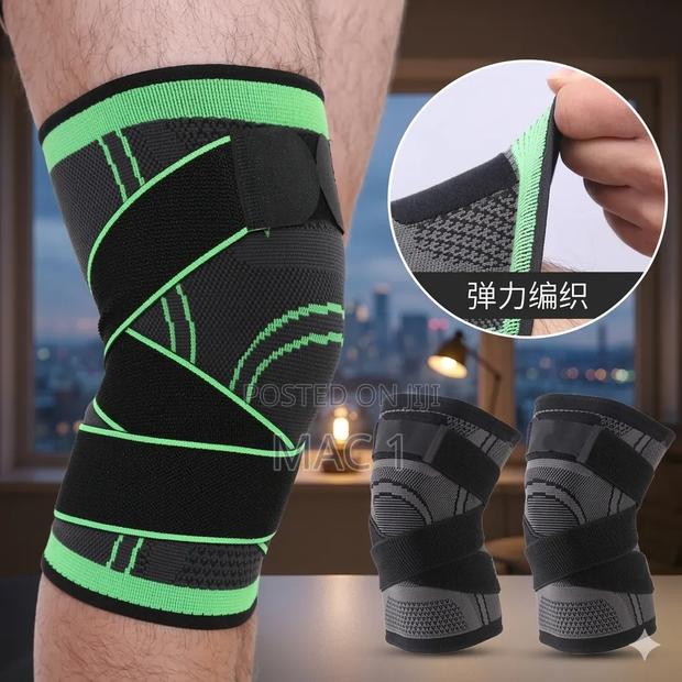 Adjustable Compression Knee Support Sleeve With Straps