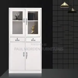 Front Glass Cabinet - Half Door Document Cabinet