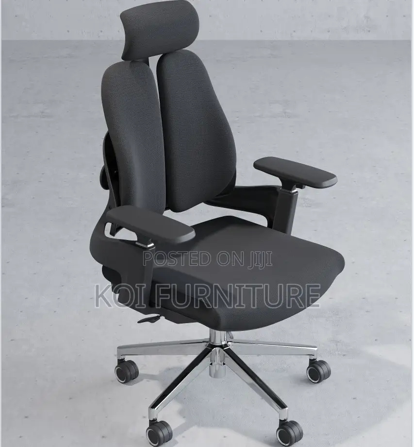 Office Chair : Dual Orthopedic Seat – Ergonomic Comfortable