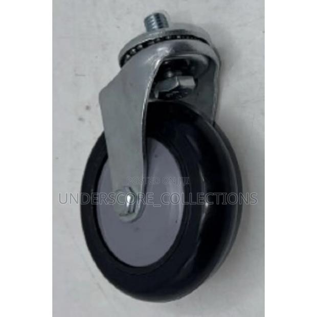 4-Inch Shopping Cart Caster Wheel With a Swivel Plate, for Replacement