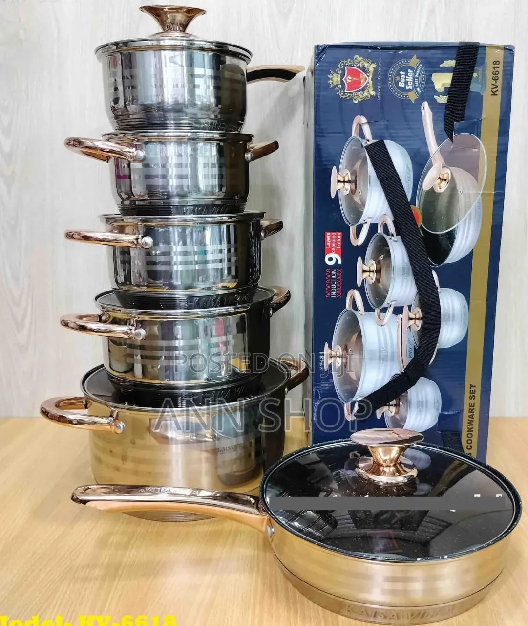 Stainless Steel Induction Safe Sufuria