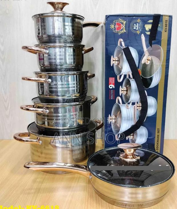 Stainless Steel Induction Safe Sufuria