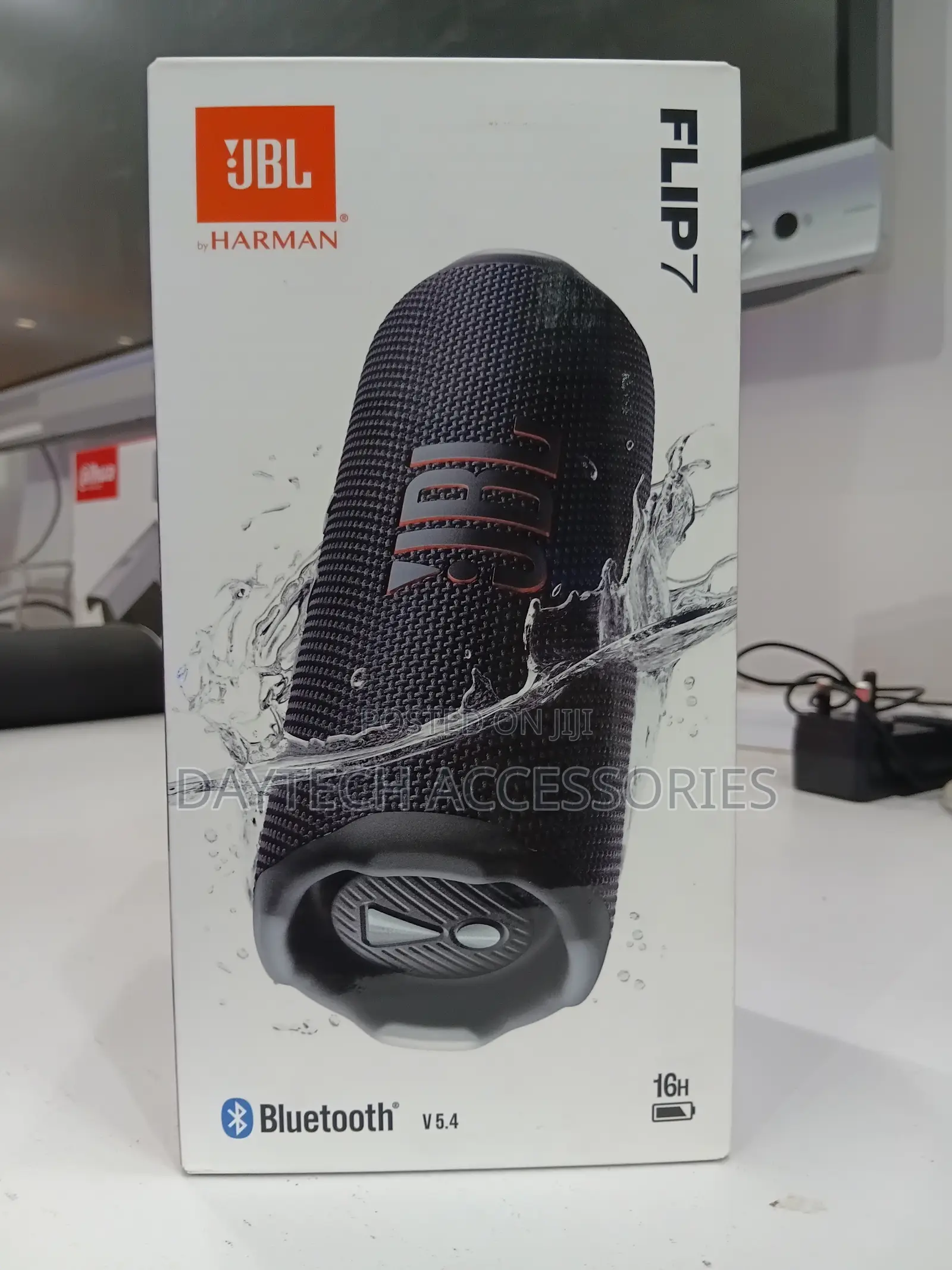 JBL Flip 7 Portable Bluetooth Speaker - Black
