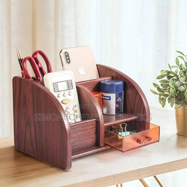 Glosen Wooden Desk Organizer for Table - Home, Office, School Etc