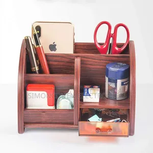 Glosen Wooden Desk Organizer for Table - Home, Office, School Etc