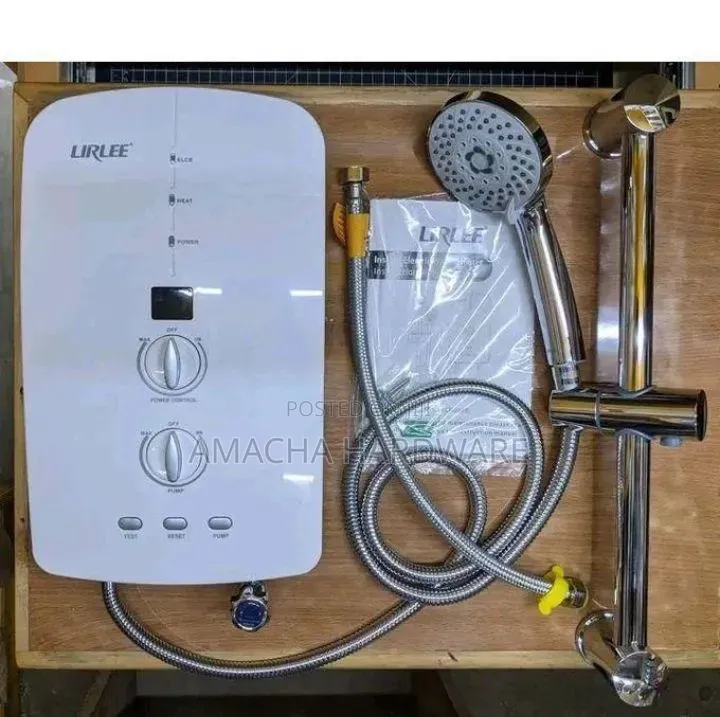 Durable Lirlee Shower Heater With Pump