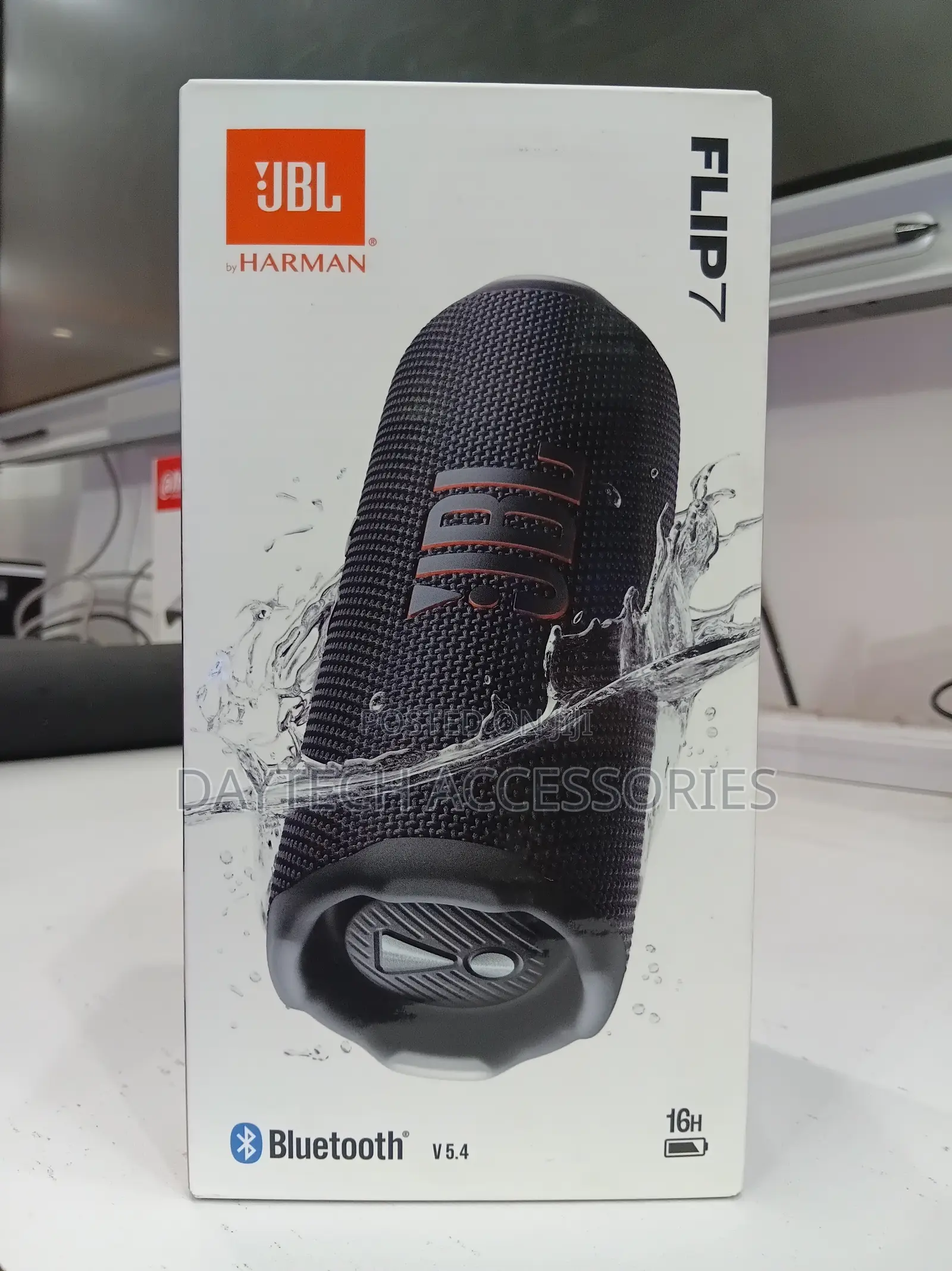 JBL Flip 7 Portable Waterproof Speaker 35w - Black