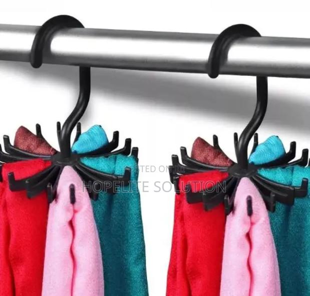 Rotating Plastic Hanger for Scarf and Ties