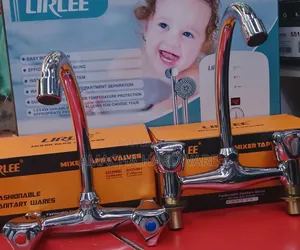 Lirlee Pillar and Wall Kitchen Mixer