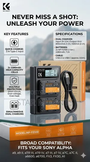 K F Sony Battery(Np: Fz-100)