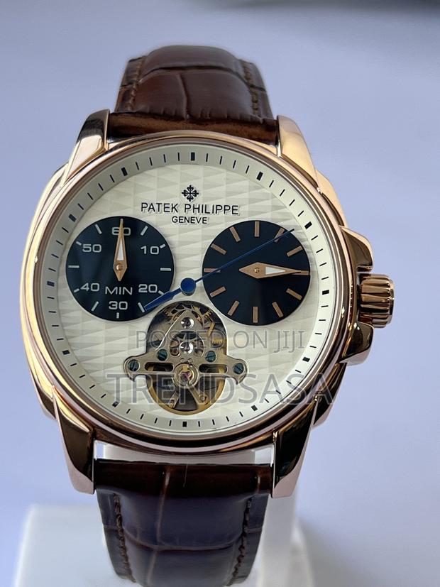 Patek Philippe Tourbillon Brown Dial/Leather Rose Gold Watch - thumbnail 2