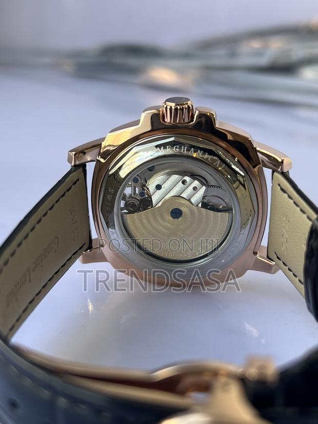 Patek Philippe Tourbillon Black Dial Black Leather Watch - thumbnail 3