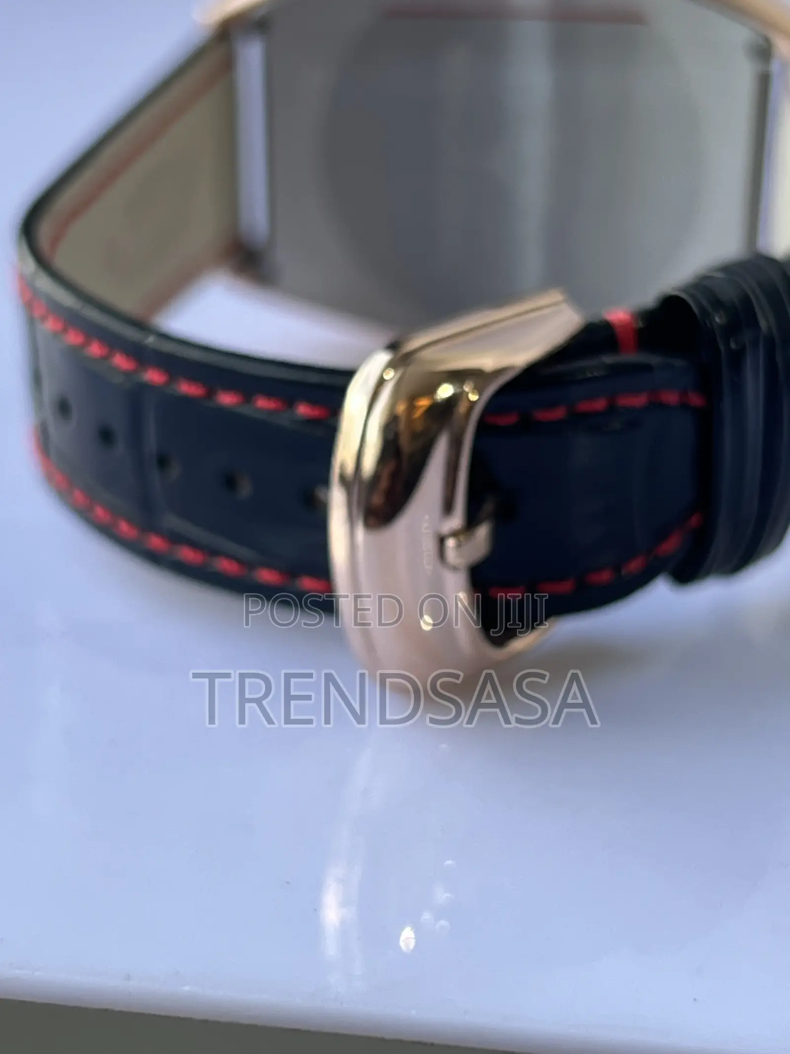Franck Muller Casablanca Rose Gold Black Dial Red Accents Chronograph