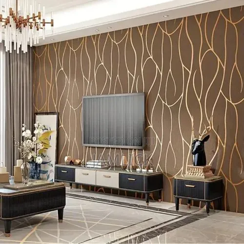 Modern Wavy Wallpaper for Home Decoration - Ny