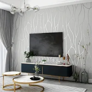 Modern Wavy Wallpaper for Home Decoration - Ny