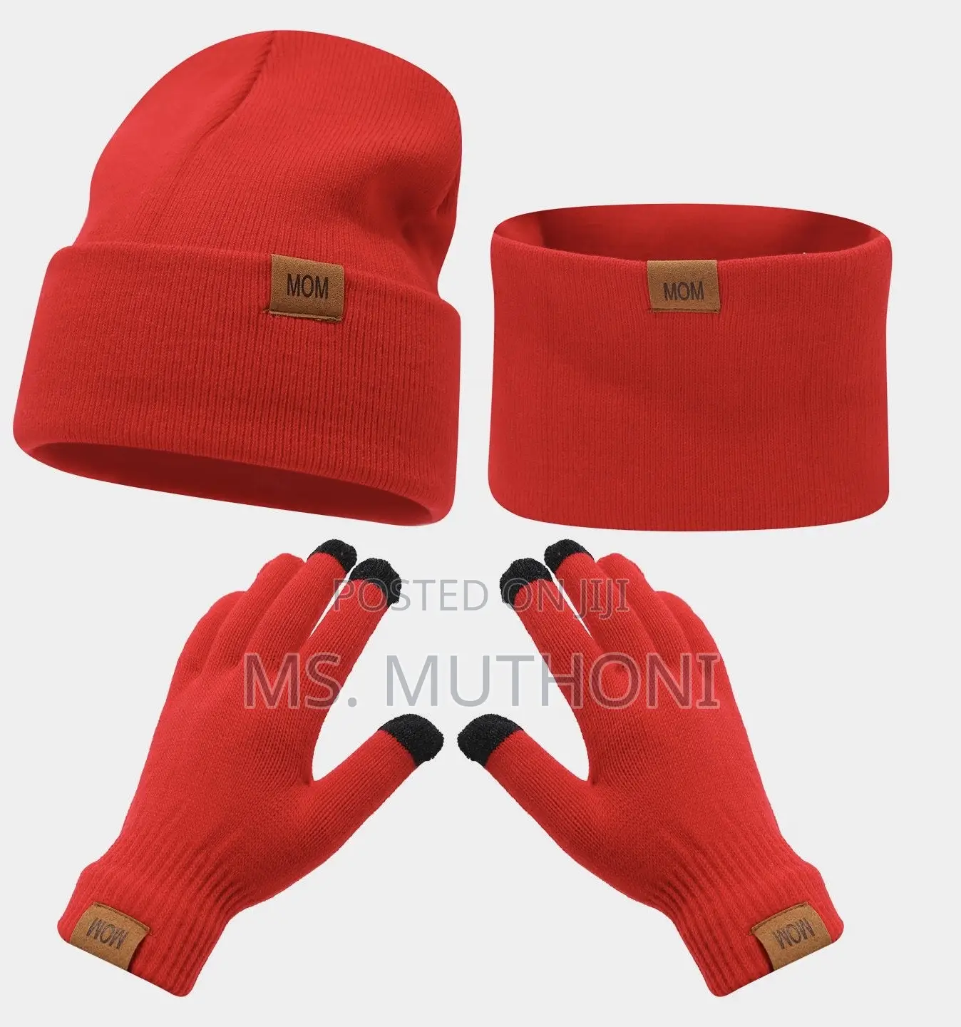 3pcs Knitted Winter Set (Beanie , Scarf , Gloves )