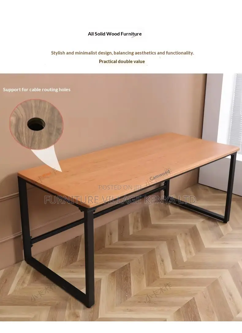 1200mm Solid Wood Generic Home Study Desk