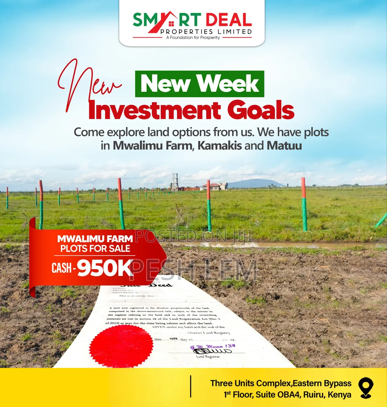 Plots for Sale in Mwalimu Farm