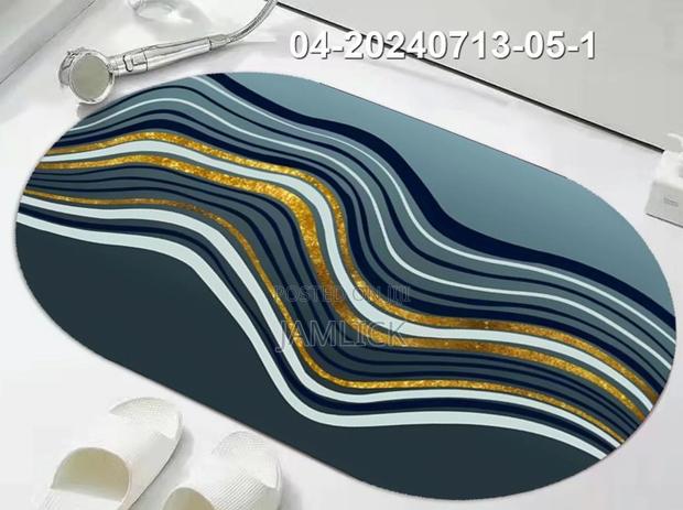 Oval Rubber Slip-Resistant Bathroom Mat - Gw