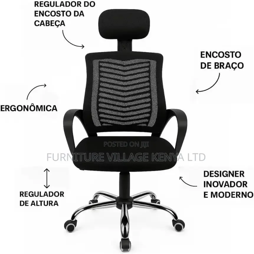 Ergonomic Executive Office Chair With Backrest