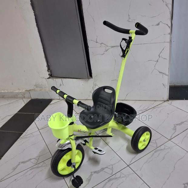 Tricycle With Push Handle