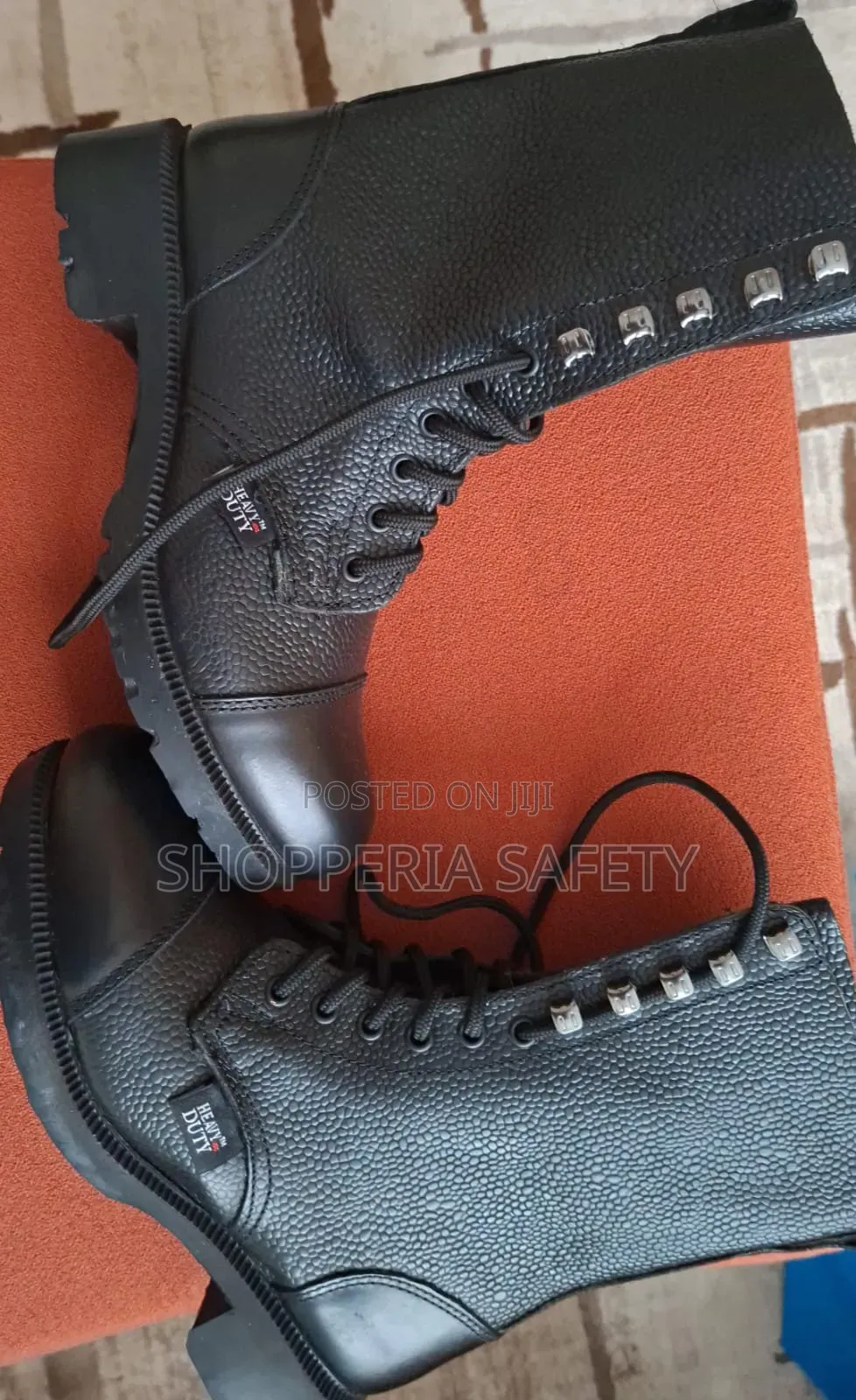 Leather Security Boots