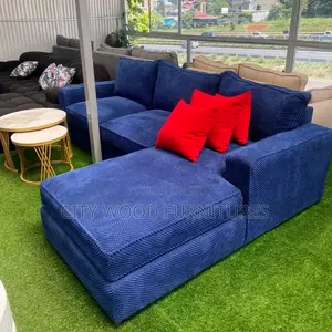 Blue L Sofa Seat