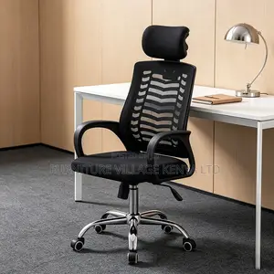 Swivel Staff Ergonomic Study Chair With Headrest