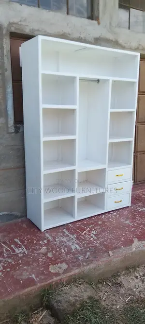White Wood Shoe Rack