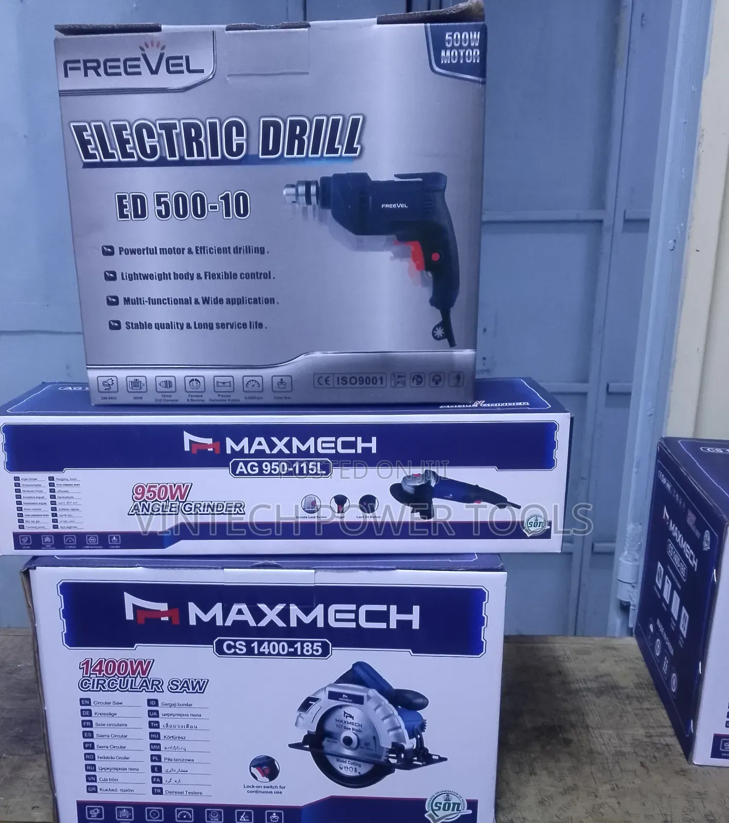Grinder, Drill, Circular Saw Combo Set