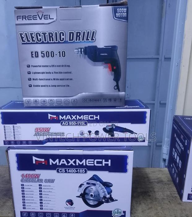 Grinder, Drill, Circular Saw Combo Set