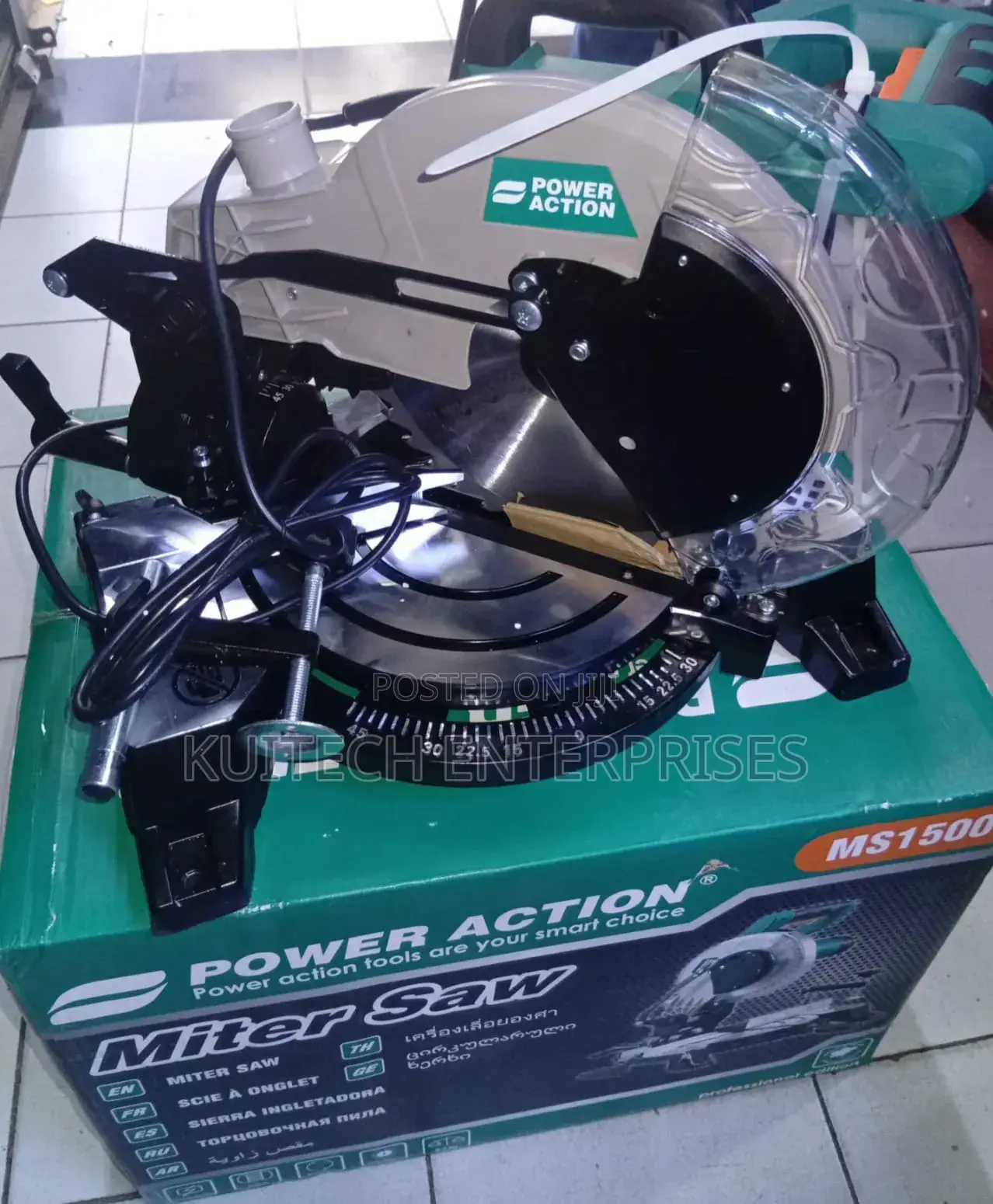 Electric Miter Saw
1500w Comes With 1pc Blade.// Mitre Saw Machine