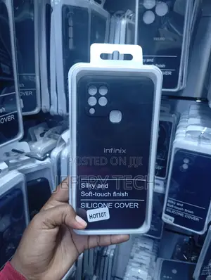 Infinix Hot10t Black Back Cover