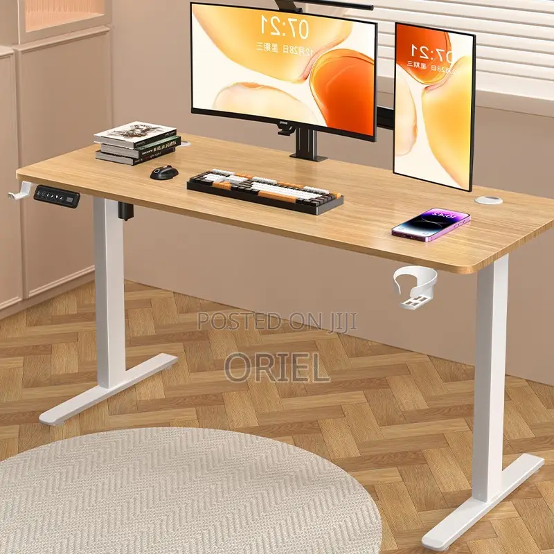 Office Desk : Office 2metres Electric Standing Adjustable Height Desk