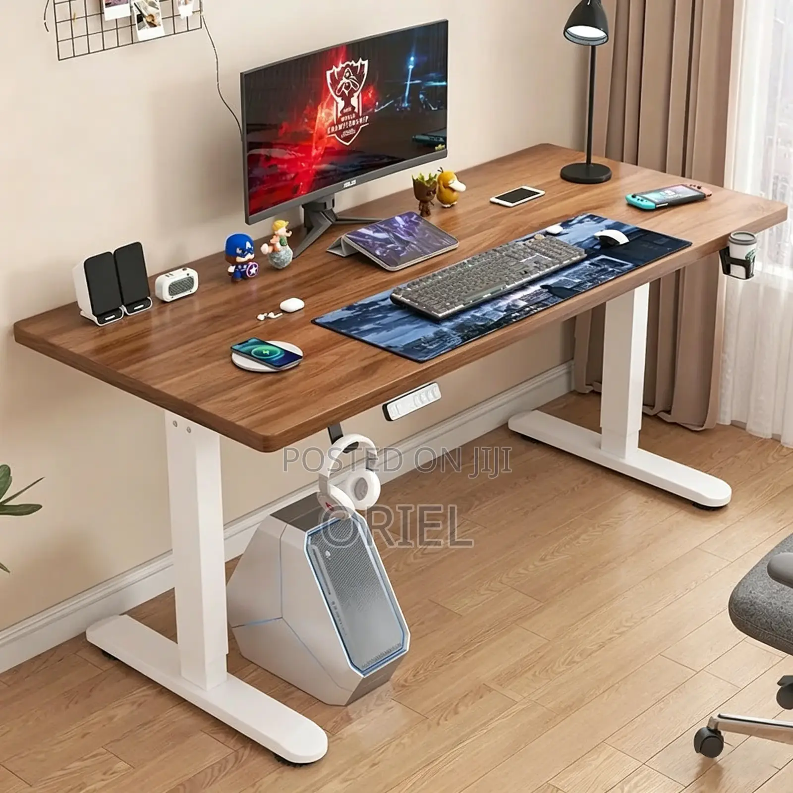 Office Desk : Office 2metres Electric Standing Adjustable Height Desk