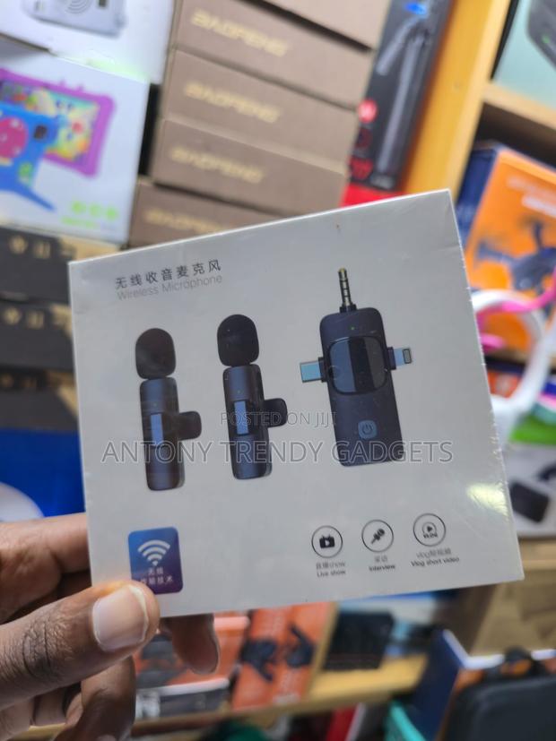  Clip-on Wireless Microphone Plug Play Recording Kit - thumbnail 2