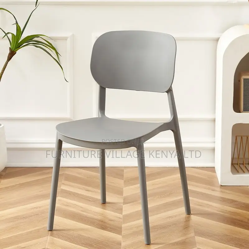 Outdoor Modern Stackable Dining Armless Chair