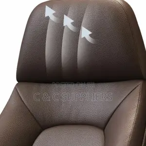 Elegant Silver Executive Chair With Lumbar Support Casters Included
