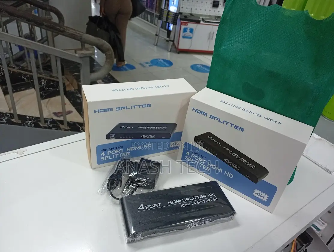 New Full Hd Hdmi Splitter 4ports (1by4) Four Ways