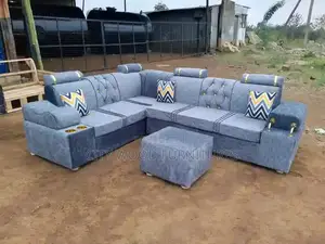Grey L Sofa Seat