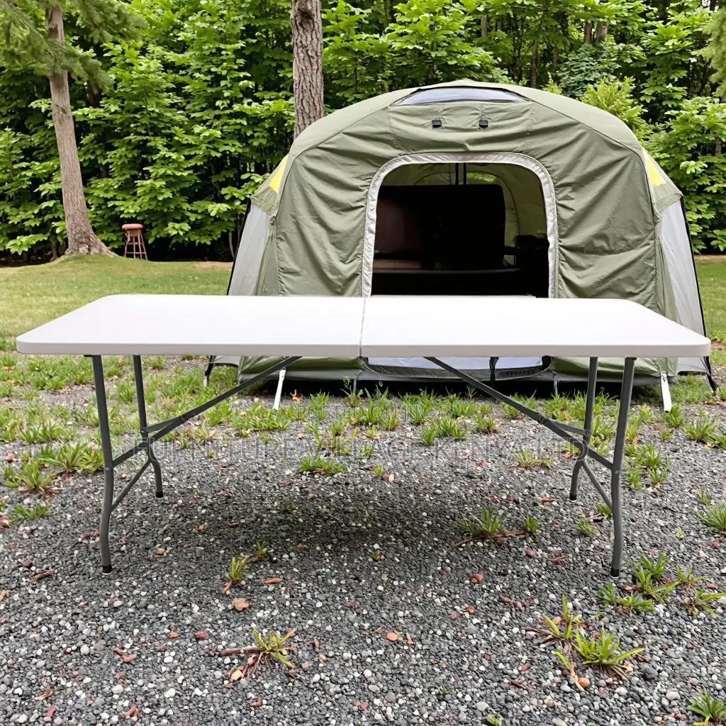 1.8m Folding White Outdoor Portable Plastic Table