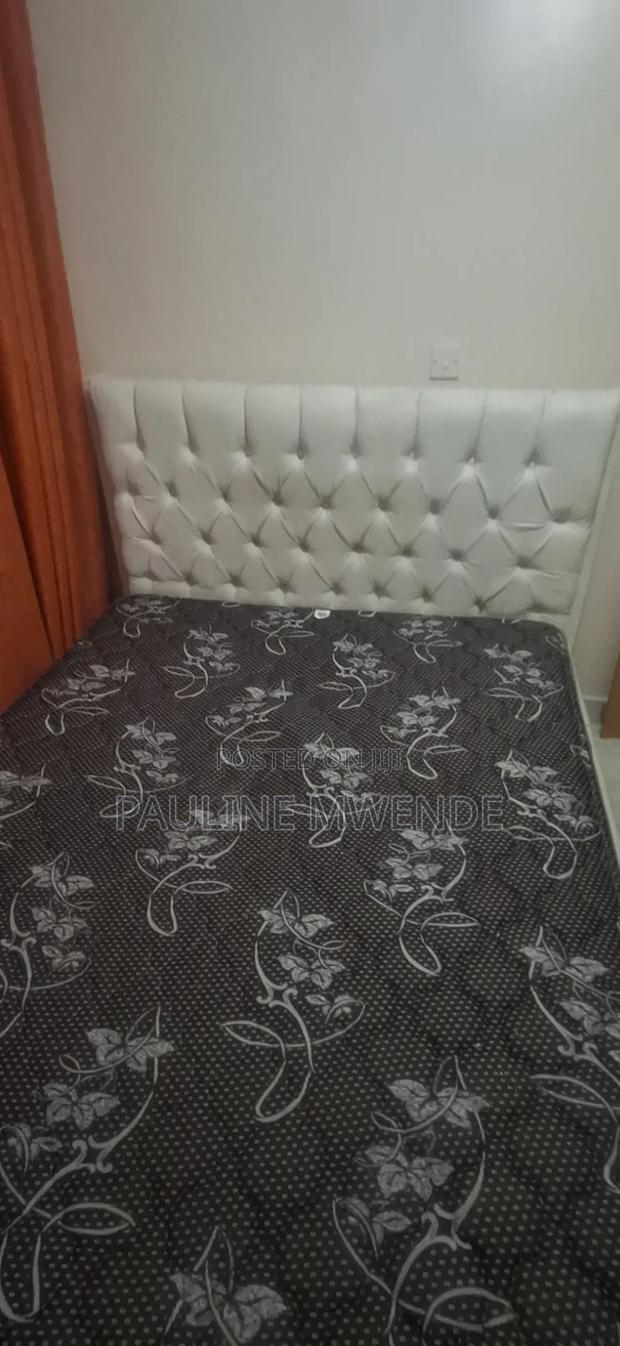 5*6 White Chester Bed Plus Spring Matress at 12,000/= - thumbnail 4