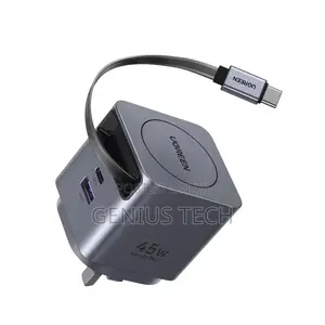 Ugreen Nexode Pro 100w Gan Fast Charger With Retractable Cable
