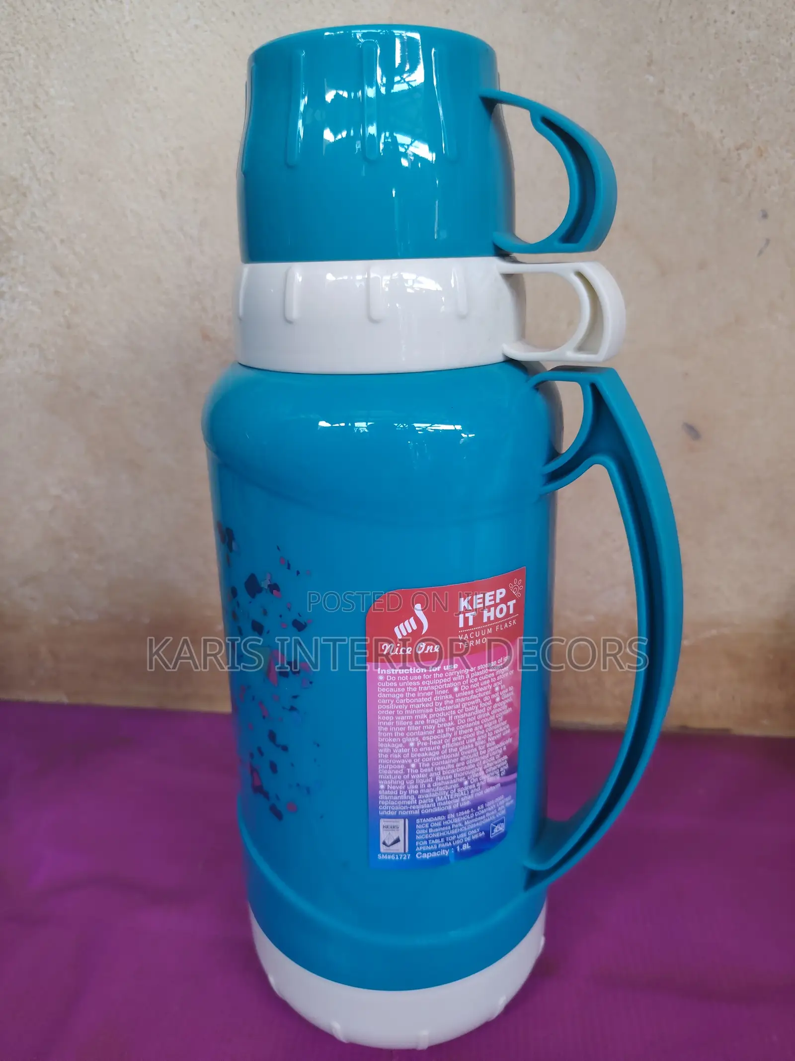 Blue White 1.8l Thermos
