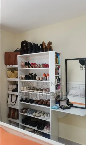 6fts by 5fts Executive Wooden Shoes Rack With Make Up Compatiment